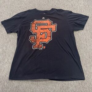 Men’s Majestic 2XL Giants Baseball Tee - Black